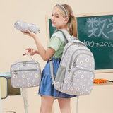 Cyflymder Teen Girls School Backpack Kids Bookbag Set with Lunch Box Pencil Case Travel Laptop Backpack Casual Daypacks