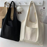 Cyflymder Fashion Women Canvas Shopping Bag Foldable Supermarket Handbag Aesthetic Personalized Super Mistress Ladies Reusable Eco Bags