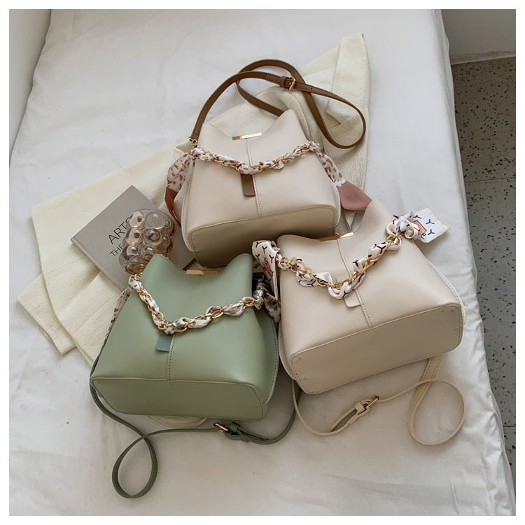 Cyflymder Women's Bucket Handbag 2023 new Fashion Crossbody Bags for Female Large Capacity Top Handle Luxury Designer Chain Shoulder Bag
