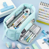 Cyflymder Large Capacity Pencil Case Cute Student Pencil Cases Big Pen Bag Case Storage Box Boy Girl Kid Office School Stationery Supplies