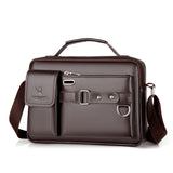 Cyflymder New Men Shoulder Bag for 10.4" Ipad PU Leather Business Handbags Men Messenger Bags Fashion Man Crossbody Bag