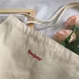 Cyflymder Canvas Bag High Quality Reusable Shopping Bag Simple Casual Daily Use Handbag Shoulder Bags Portable Shopper Bag Folding Totebag