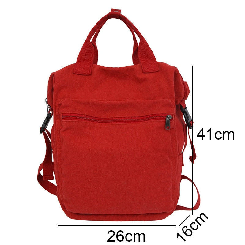 Cyflymder Vintage Boy Girl New Canvas School Bag Men Women Laptop College Backpack Cool Lady Retro Student Fashion Female Travel Book Bags