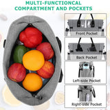 Cyflymder Large Capacity Insulated Thermal Lunch Box Bags for Women Kids Waterproof Food Cooler Bag Picnic Travel Pouch Portable Handbag