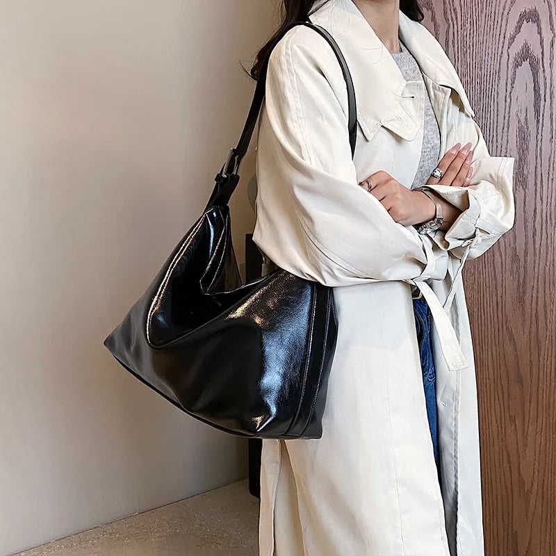Cyflymder Trendy Designer Silver Tote Large Shoulder Crossbody Bags Women Handbags Purses New Fashion Casual Messenger Bag