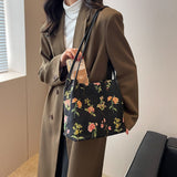 Cyflymder Luxury Brand Large Flowers Tote Bag 2023 New High-quality Fabric Women's Designer Handbag High Capacity Shoulder Bags