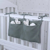 Cyflymder Portable Baby Crib Storage Bag Nappy Organizer Multifunctional Newborn Bed Headboard Diaper Bag for Kids Baby Items Bedding