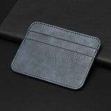 Cyflymder New Thin PU Leather Mini Wallet Slim Bank Credit Card Holder 5 Card Slots Men's Business Small ID Case for Man Purse Cardholder
