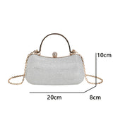 Cyflymder Party Diamond Clutch Purse Luxury for Women Wedding Women's Purses Lady's Clutch Bag Chain Shoulder Bag Handbag Evening Bags