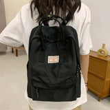 Cyflymder Fashion New Women Backpacks Nylon Waterproof Schoolbag Laptop Bagpack Junior High School College University Bookbags For Girls
