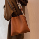 Cyflymder Fashion Bucket bag for women Handbag PU leather Shoulder Bag Luxury designer Wide Strap Ladies Crossbody Bag female Totes bolsa