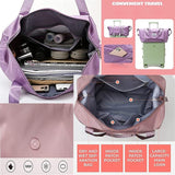 Cyflymder Hot Large Capacity Folding Travel Bags Waterproof Tote Handbag Travel Duffle Bags Multifunctional Women Travel Bags