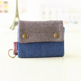 Cyflymder Women Cotton Fabric Short Wallet for Female Large Capacity Coin Purse Card Holder Ladies Multifunction Men Purse Carteira