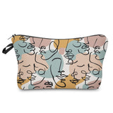 Cyflymder Sloth Abstract Art  Cosmetic Bag Waterproof Printing Swanky Turtle Leaf Toilet Bag Custom Style for Travel