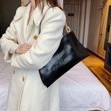 Cyflymder 2023 New Design Handbags Women Shoulder Bag Soft Synthetic Leather Crossbody Large Capacity Fashion Female Underarm Bags