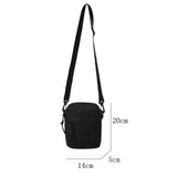 Cyflymder 2023 Oxford Women's Crossbody Bags Small Shoulder Handbags for Men Korean Solid Color Students Phone Bags Mini Messenger Bags