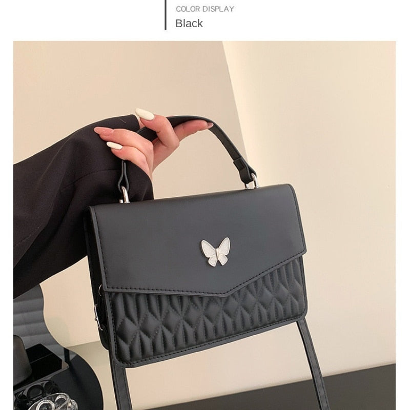 Cyflymder New Women's Shoulder Bag Embossed Ribbed Pattern Reproduction Luxury Crossbody Bag Fashion Magnetic Buckle Square Handbag