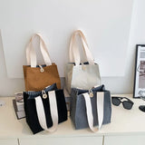Cyflymder Women Corduroy Small Tote Female Casual Shoulder Bag Lady Daily Handbag Shopping Bag Purse New Wallet