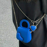 Cyflymder Fashion Crossbody Messenger Bag For Women Advanced PU Leather Shoulder Bag Heart Coin Purse Female Small Handbags