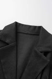 Cyflymder - Khaki Casual Solid Cardigan Turndown Collar Outerwear