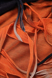 Cyflymder - Apricot Street Tie Dye Tassel Patchwork Backless One Step Skirt Dresses