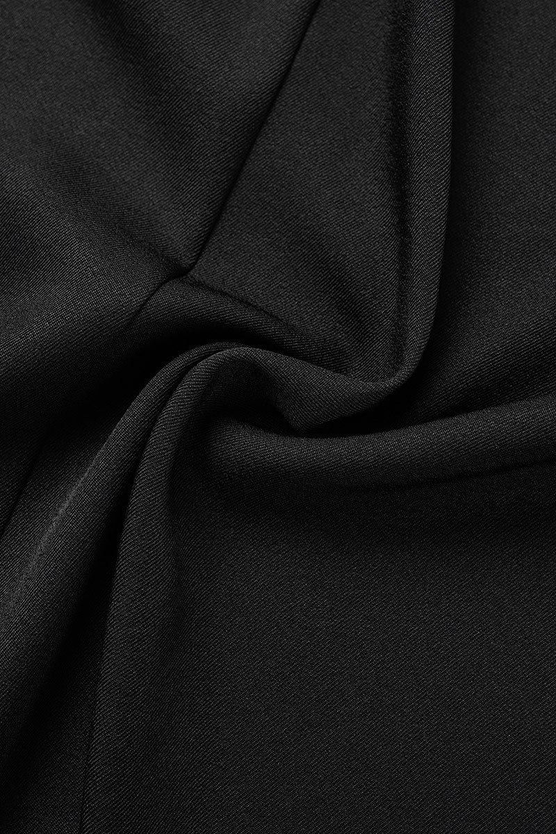 Cyflymder - Black Casual Solid Mesh Turn-back Collar Outerwear