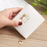 Wallet Female Short For Coins New Cute Candy Bow Women Small Leather Wallets Zipper Purses Girls Lady Purse
