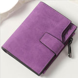 short wallet women's leather genuine small zip women's purse small coin sac femme Luxury brand porte feuille ladies wallet
