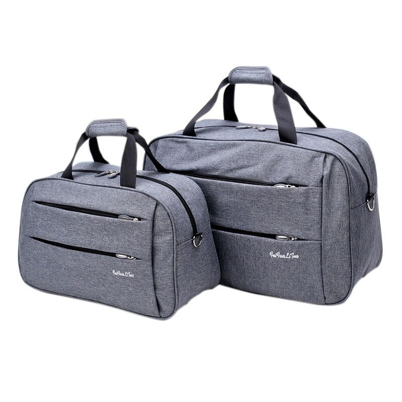 Luggage travel bags Waterproof canvas men women big bag on wheels man shoulder duffel Bag black gray blue carry on cabin luggage