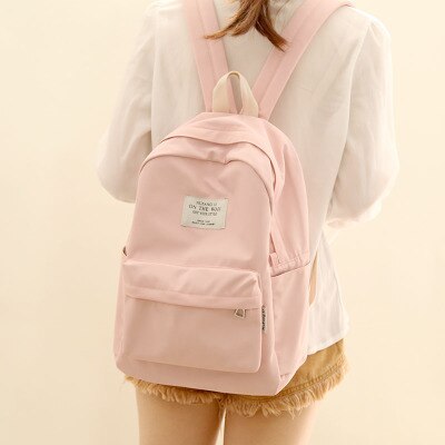 Simple Classic Backpack Canvas Leisure School Backpack Teenager