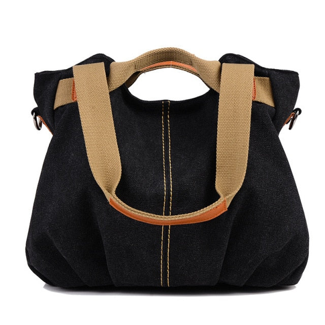 Cyflymder Brand Hot Fold Casual Tote Women's Handbag Shoulder Crossbody Bags Canvas High Capacity Bag for Women Female bolsa feminina