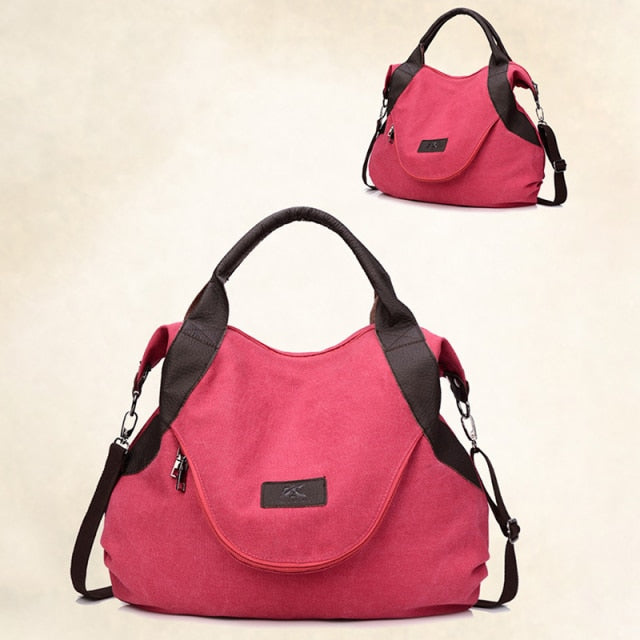 Cyflymder Large Pocket Casual Tote Women's Handbags Shoulder Handbags Canvas  Capacity Bags For Women Messenger Bags women bag