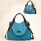Cyflymder Large Pocket Casual Tote Women's Handbags Shoulder Handbags Canvas  Capacity Bags For Women Messenger Bags women bag