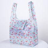 Flamingo bag Many Colors polyester Foldable Recycle Shopping Bag Eco Reusable Tote Bag Cartoon Floral Fruit Vegetable Grocery