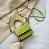 Alligator Pattern Bags PU Leather Flap Shoulder Messenger Top-handle Crossbody Purse Leather for Women Handbags Messenger Bags