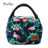 Winmax Brand Floral Print Portable Insulation Lunch Bags Thermal Food Fresh Keep Icepack for Women Kids New Wine Tote Cooler Bag