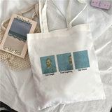 Van Gogh shopping Bag Art Oil Painting Graphic Canvas Shoulder Bag Cute Female Harajuku Ulzzang Grunge Tote Shopper Bag