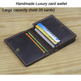 Luxury Fashion Genuine Leather card Wallets men credit card holders women card&ID holder male organizer Business card holder