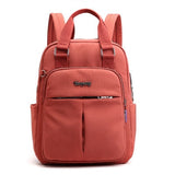 Top-Handle USB Charging Women Backpack Large Capacity Casual Travel Rucksack Preppy Student School Bag 14 inch Laptop Backpack