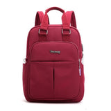 Top-Handle USB Charging Women Backpack Large Capacity Casual Travel Rucksack Preppy Student School Bag 14 inch Laptop Backpack