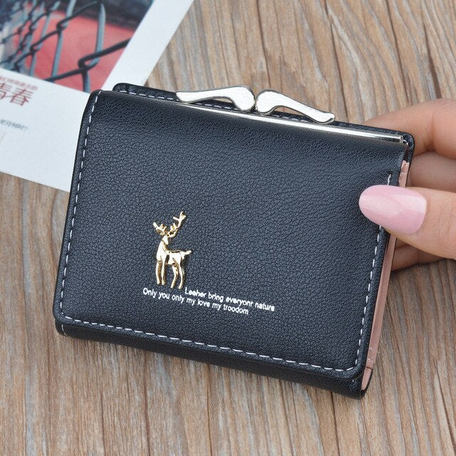 Leather Women Wallets Zipper Pocket Ladies Purse Famous Brand Designer Wallet Women Long Card Holder Female Clutch W087
