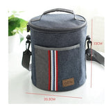 new fashion denim lunch bag thermal food insulated bag kids women or men casual cooler thermo picnic bag thermo lunch box