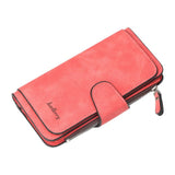 Cyflymder Wallet Women Leather Casual Women Wallets Luxury Card Holder Clutch Bag Zipper Pocket Hasp Female Purse Ladies Wallet