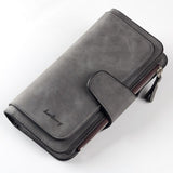 Cyflymder Wallet Women Leather Casual Women Wallets Luxury Card Holder Clutch Bag Zipper Pocket Hasp Female Purse Ladies Wallet
