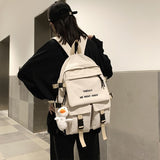 Cyflymder Tooling Style Women's Backpacks Large Capacity School Bags for Teens Korean Harajuku Female School Backpack Woman Multi-pockets