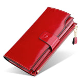 Vintage Luxury Women Wallets Genuine Leather Long Zipper Clutch Purse Large Capacity Card Holder Wallet
