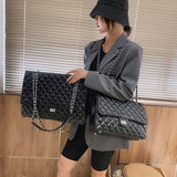 Cyflymder Brand designer handbags new Korean version of large-capacity rhombic chain shoulder bag fashion all-match messenger bag