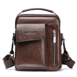 Cyflymder Classic Plaid Design Business Men's Bag Retro Brand Men's Handbag Casual Plaid Shoulder Bag for Men