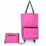 Cyflymder New Folding Shopping Bag Shopping Buy Food Trolley Bag on Wheels Bag Buy Vegetables Shopping Organizer Portable Bag