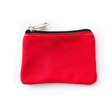 DIY Plain Canvas Cotton Bag Pure Zipper Coin Key Bag Money Pocket Women Men Hand-held Coin Purse Small Wallet Kid